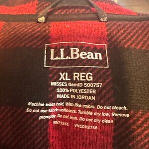 L.L. Bean woman’s Red and Black pull over sweater